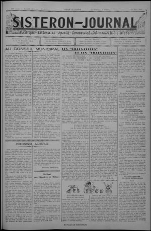 Le Sisteron Journal du 23/03/1946