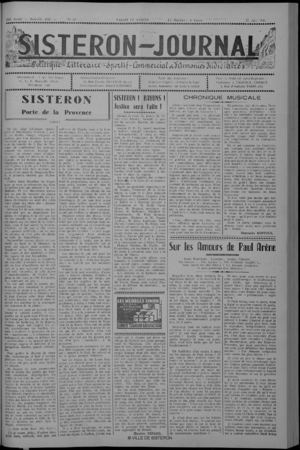 Le Sisteron Journal du 22/06/1946