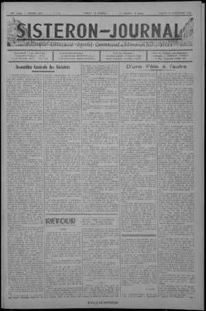 Le Sisteron Journal du 18/09/1948