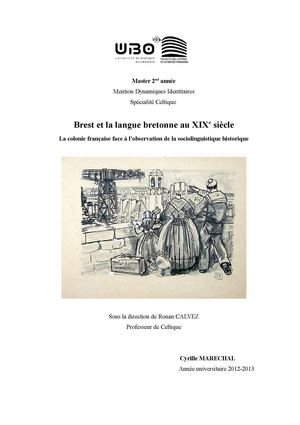 Brest Et La Langue Bretonne Au Xixe Siecle