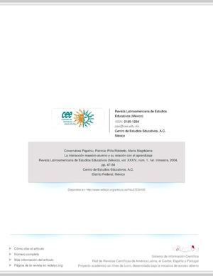 La Interacción Maestro Alumno Y Su Relación Con El Aprendizaje