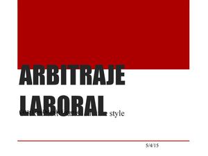 Arbitraje Laboral