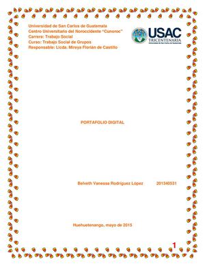 Examen Final Trabajo Social De Grupos