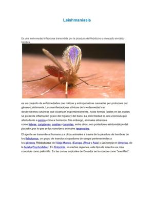 Leishmaniasis