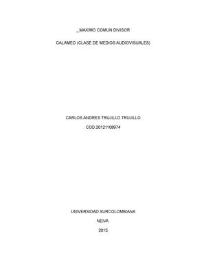 maximo comun divisor