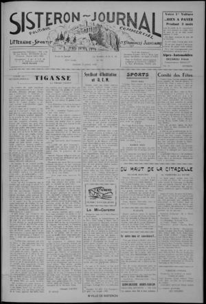 Le Sisteron Journal du 02/04/1960