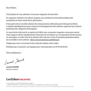 Avocats, message envoi Avocat Infos
