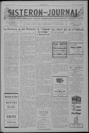 Le Sisteron Journal du 12/01/1963