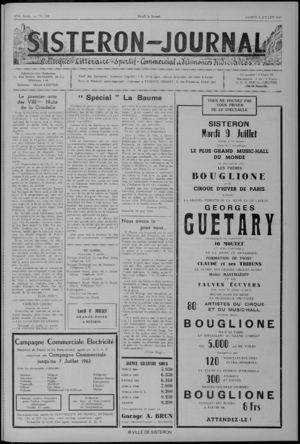 Le Sisteron Journal du 06/07/1963