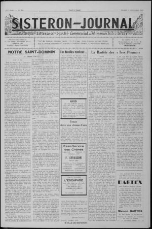 Le Sisteron Journal du 02/11/1963