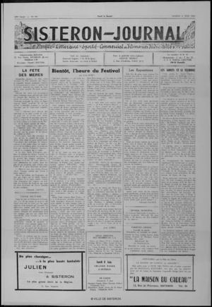 Le Sisteron Journal du 06/06/1964