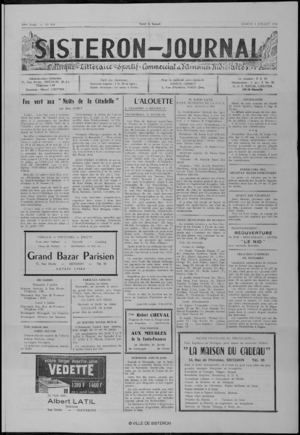 Le Sisteron Journal du 04/07/1964