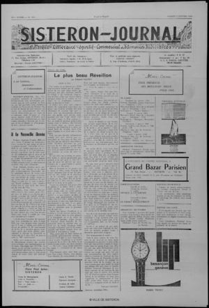 Le Sisteron Journal du 02/01/1965