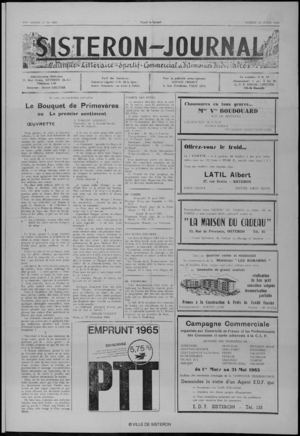 Le Sisteron Journal du 24/04/1965