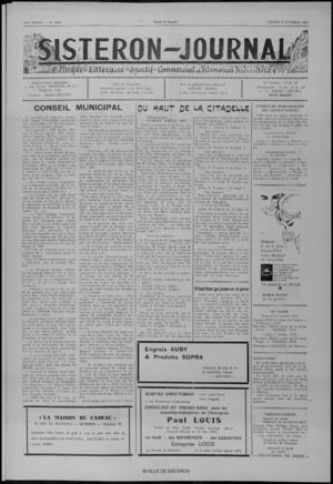 Le Sisteron Journal du 02/10/1965