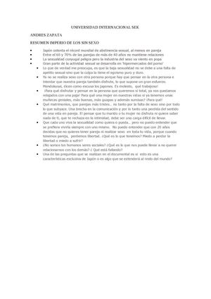 Universidad Internacional Sek Andres Zapata Japoneses Locos