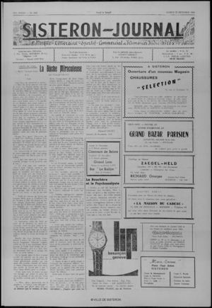 Le Sisteron Journal du 25/12/1965