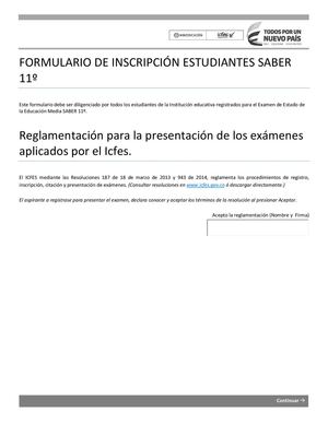 Formulario De Inscripcion Icfes 2015