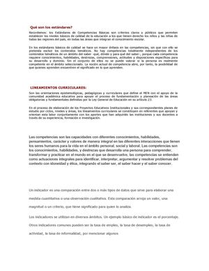 Qué Son Los Estándares