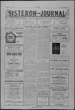 Le Sisteron Journal du 14/12/1968