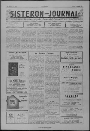 Le Sisteron Journal du 15/02/1969