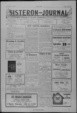 Le Sisteron Journal du 10/05/1969