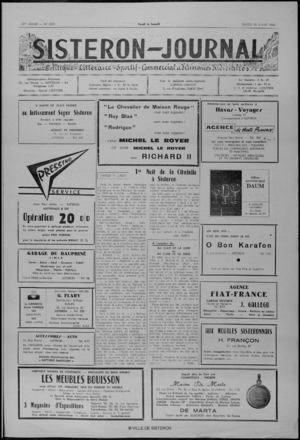 Le Sisteron Journal du 19/07/1969
