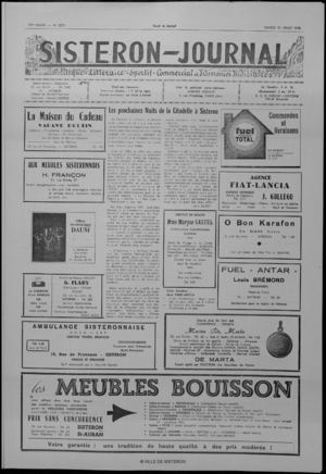 Le Sisteron Journal du 18/07/1970