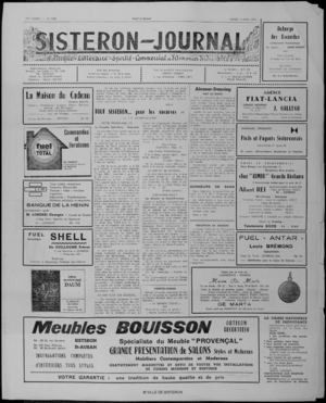 Le Sisteron Journal du 03/04/1971