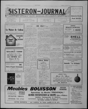 Le Sisteron Journal du 19/06/1971