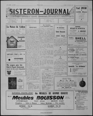 Le Sisteron Journal du 15/01/1972
