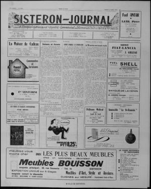 Le Sisteron Journal du 08/04/1972