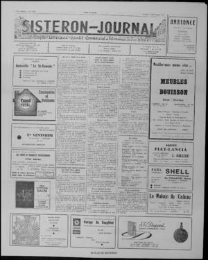 Le Sisteron Journal du 02/09/1972
