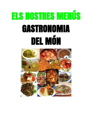 Menús dels restaurants a  l'aula d'acollida