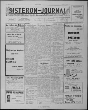 Le Sisteron Journal du 15/02/1975
