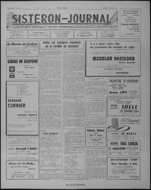 Le Sisteron Journal du 11/10/1975