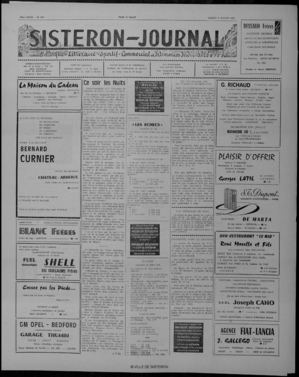 Le Sisteron Journal du 17/07/1976