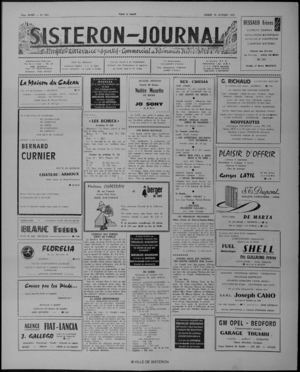 Le Sisteron Journal du 30/10/1976