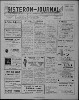 Le Sisteron Journal du 14/05/1977