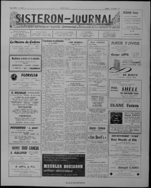 Le Sisteron Journal du 05/11/1977