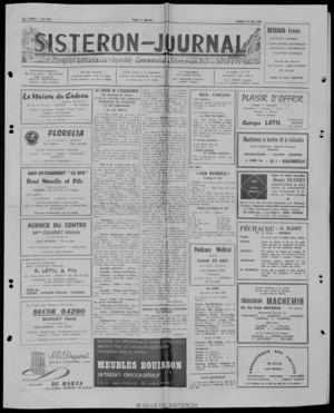 Le Sisteron Journal du 20/05/1978
