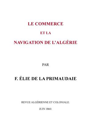 Commerce Navigation Algerie