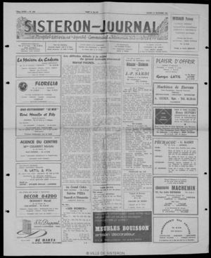 Le Sisteron Journal du 25/11/1978