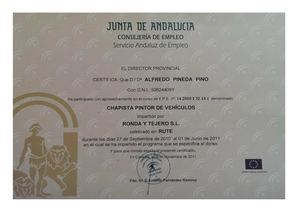 Título De Chapista Pintor De Vehículos