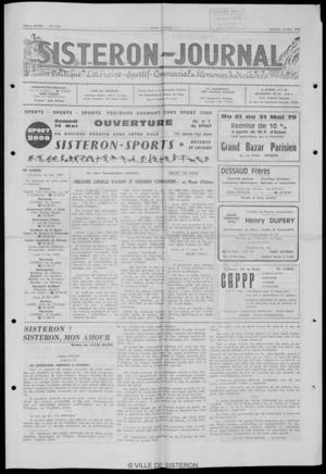 Le Sisteron Journal du 19/05/1979