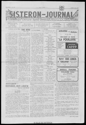 Le Sisteron Journal du 09/06/1979