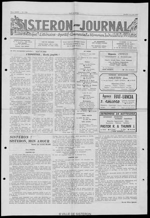 Le Sisteron Journal du 16/06/1979