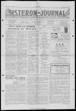 Le Sisteron Journal du 23/06/1979