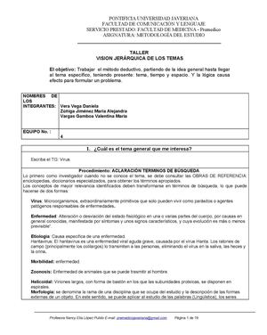 Taller Vision Jeraì Rquica De Los Temas Y El Problema (2)