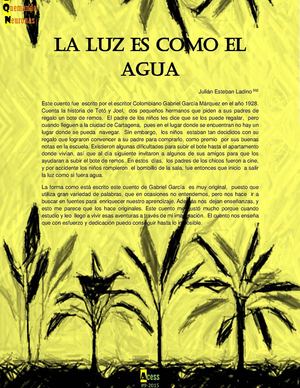 La Luz Es Como El Agua